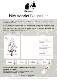 Sheeque nieuwsbrief december 2017
